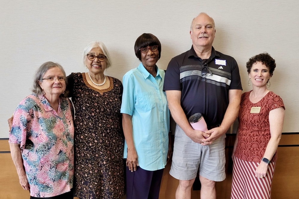 A few Spring interfaith members include Nancy Agafitei, Paulette Moore-Hall, xx, Richard Corl and Diane Hunt. (Courtesy Spring Interfaith)
