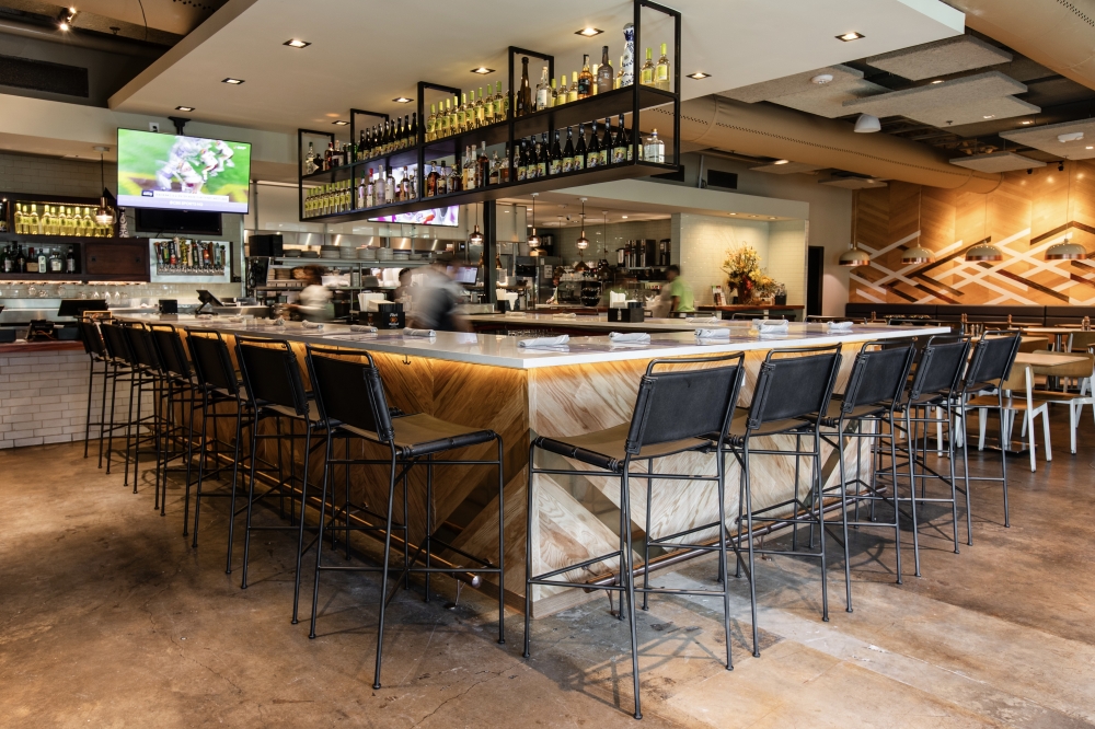 Hungry's officials renovated its upstairs bar area into a U-shaped style designed for connection. (Courtesy Becca Wright)