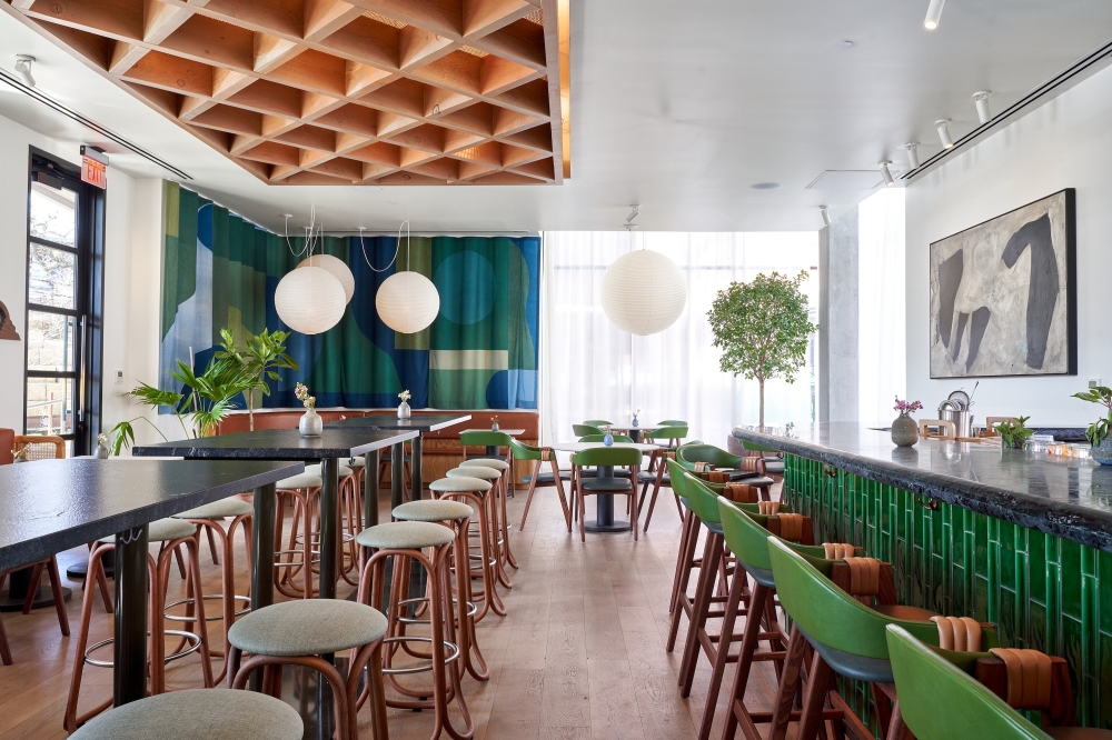 Summer House on Music Lane is serving two prix fixe menus with traditional, vegan and vegetarian options. (Courtesy Hotel Magdalena/Photo by Nick Simonite)