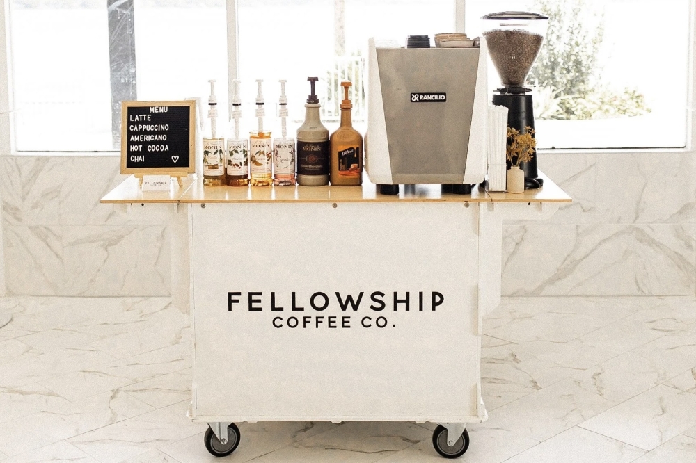 Bookings for mobile coffee catering start at $550. (Courtesy Fellowship Coffee)