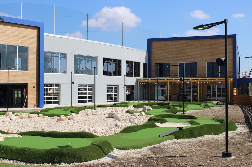 Topgolf's new location will feature 62 climate controlled golf hitting bays alongside a restaurant and bar. (Andrew Creelman/Community Impact)