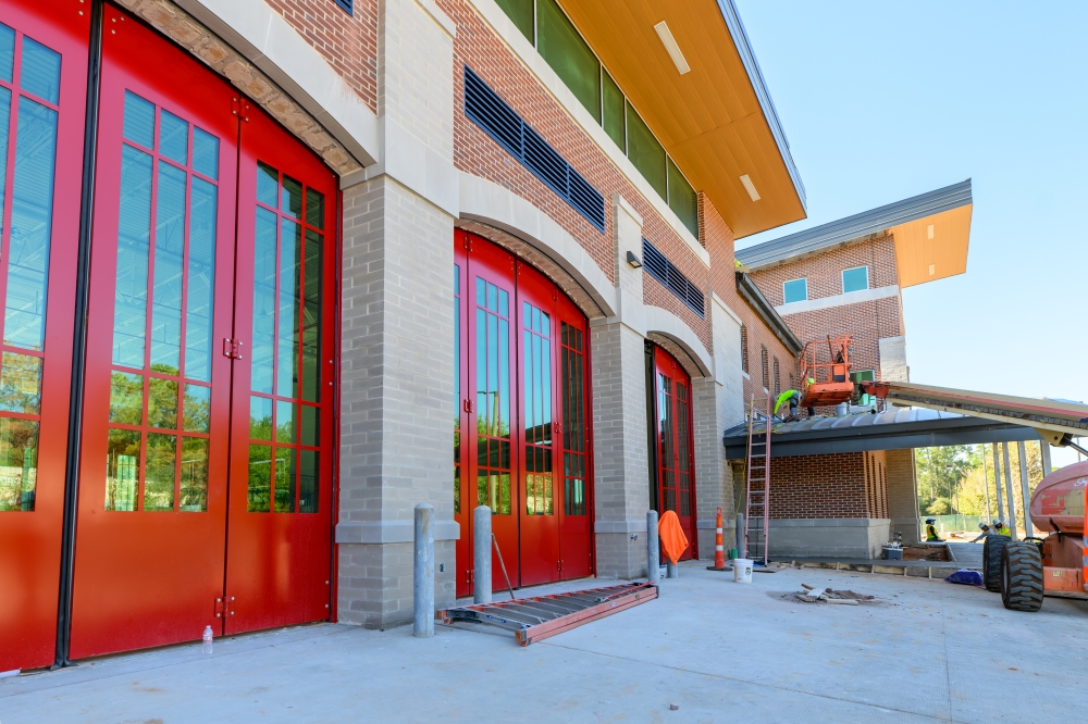 The Woodlands Fire Department Station No. 5 was completing its rebuild in November. (Jamaal Ellis/Community Impact)