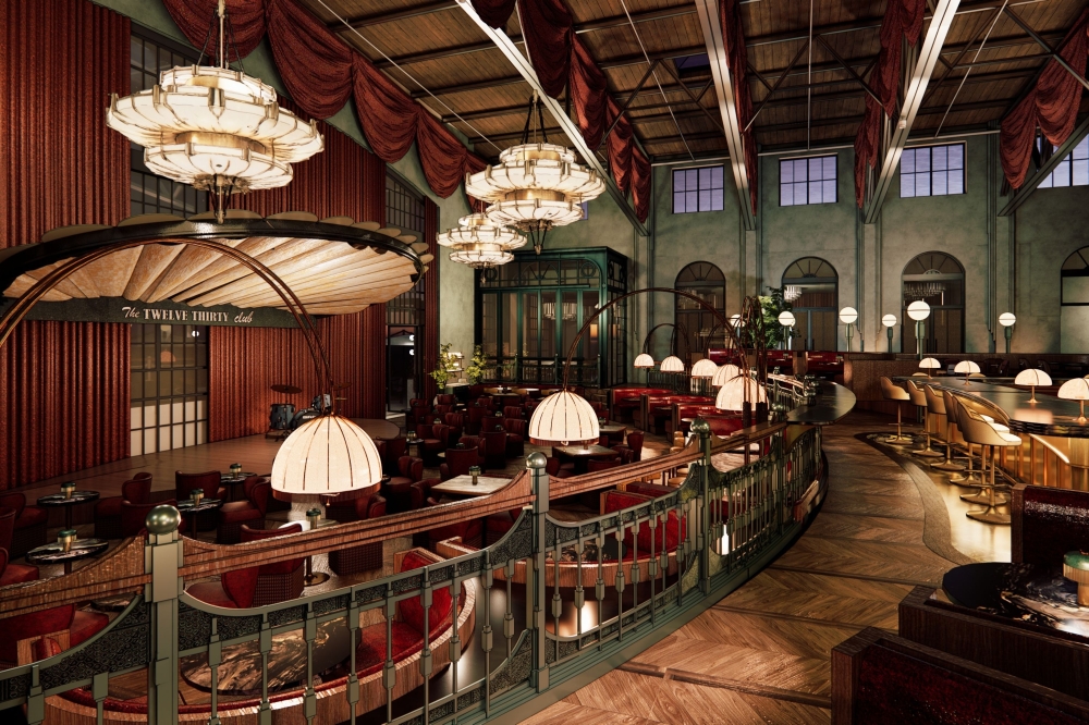 The restaurant will be composed of four levels with The Supper Club taking over the first level with a food and beverage program and live music. (Courtesy Twelve Thirty Club)