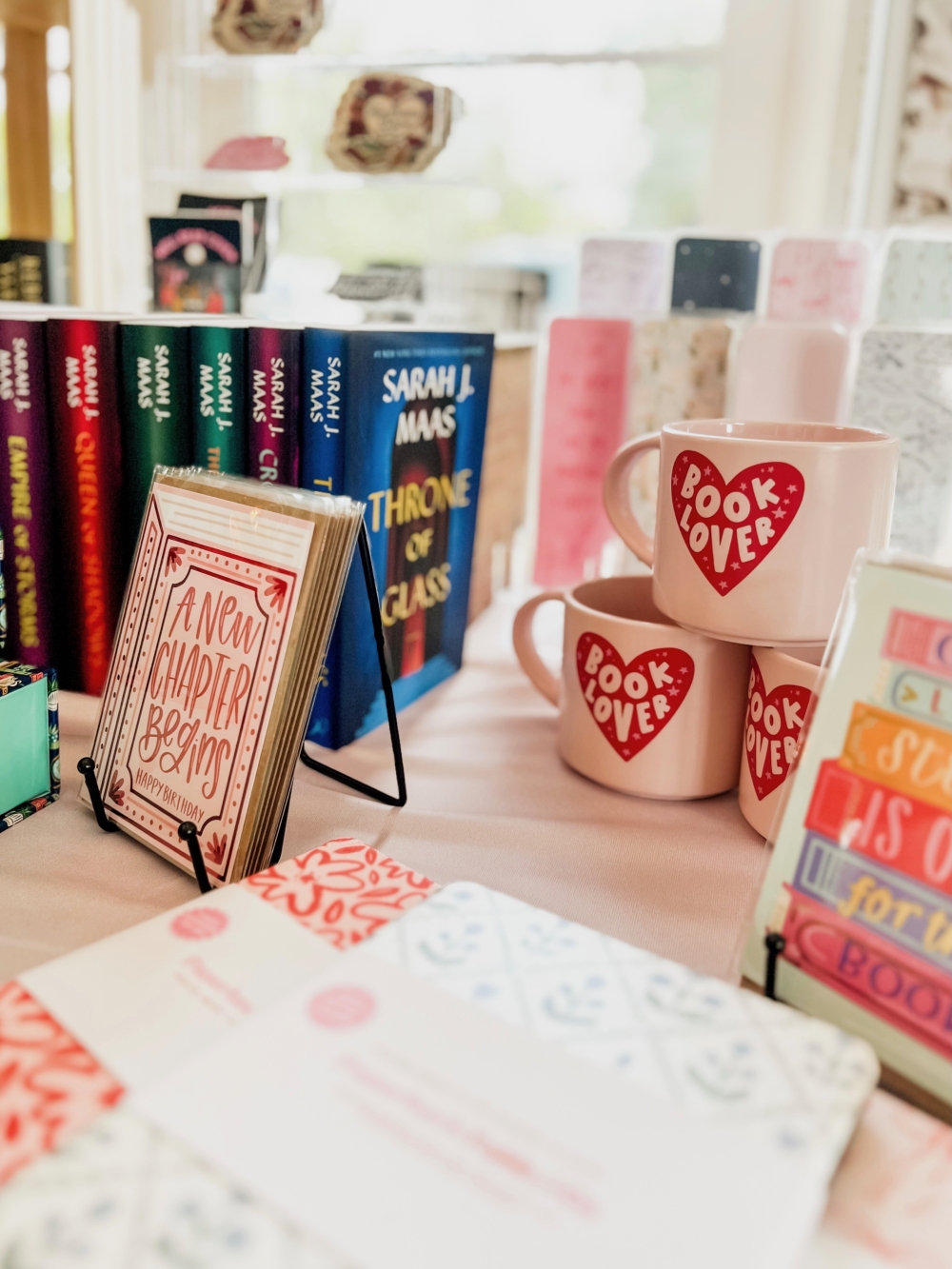 In addition to books and wine, Two Doors Down will also sell merchandise like mugs and stationery. (Courtesy Two Doors Down Bookshop)