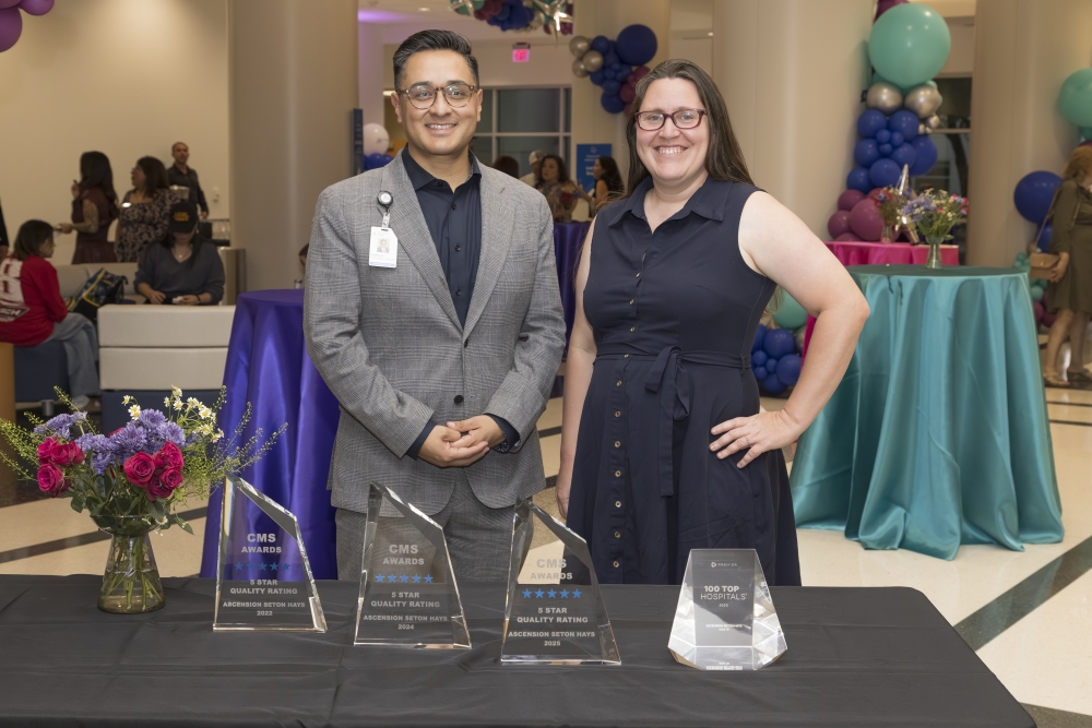 Ascension Seton Hays also received a 5-star rating in 2022 and 2024. (Courtesy Ascension Seton Hays)