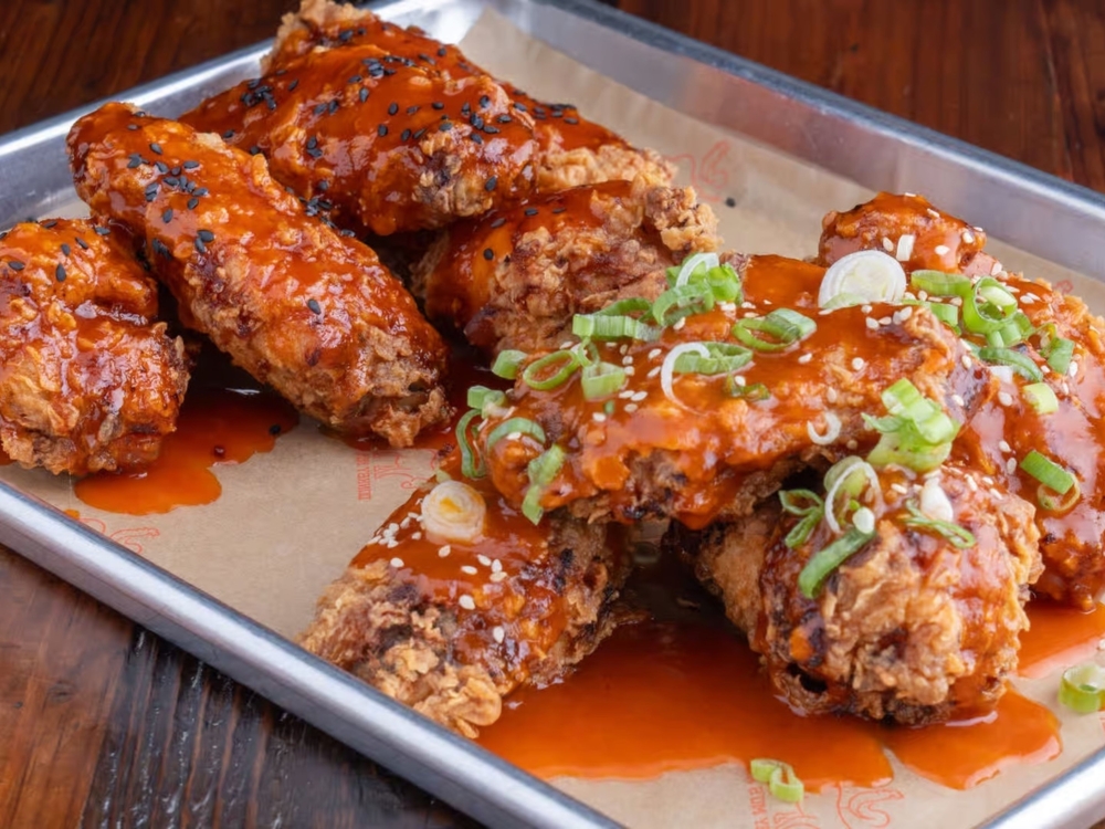 Donkey Mo's Korean Fried Chicken serves double-fried Korean chicken wings, tenders, nuggets and sandwiches. (Courtesy Donkey Mo's Korean Fried Chicken)