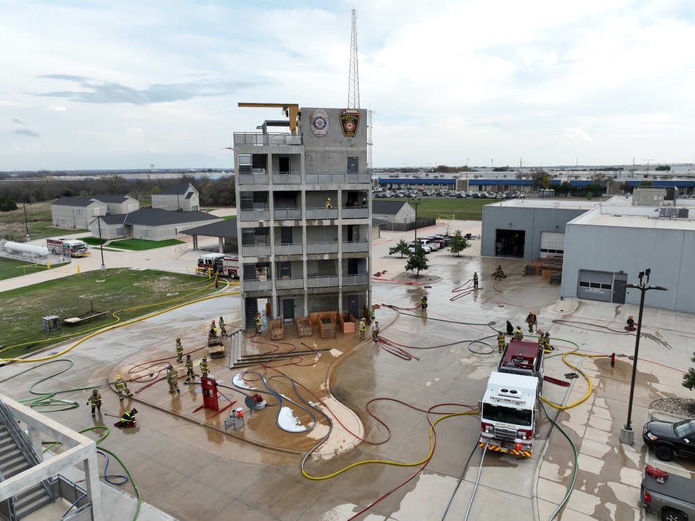 The PSTC includes a multistory fire training structure. (Courtesy city of Round Rock)