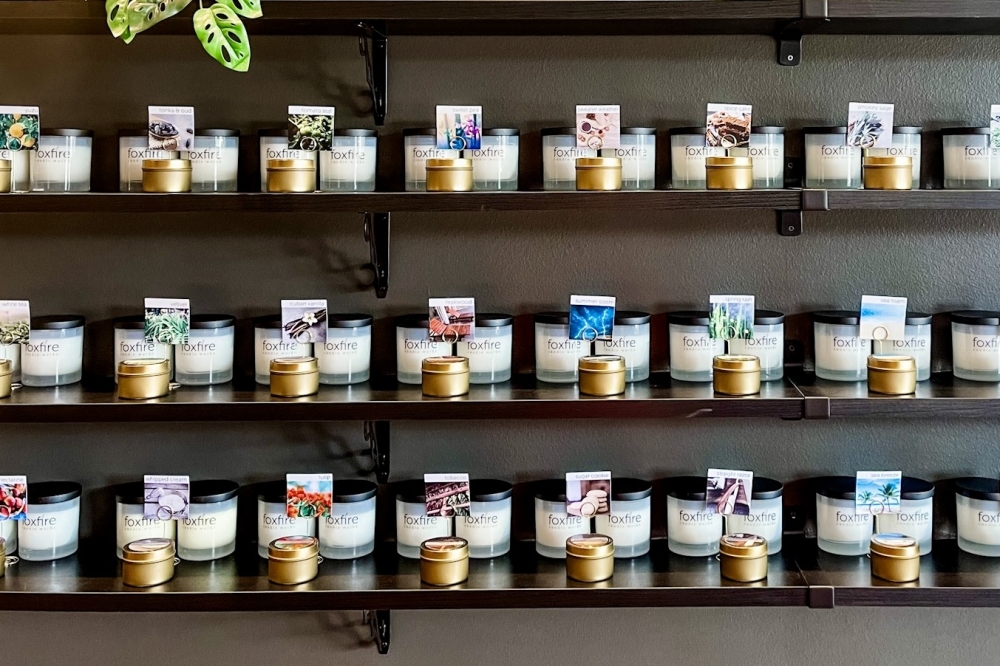 At Foxfire Candle Works customers can create their own candles. (Courtesy Foxfire Candle Works)