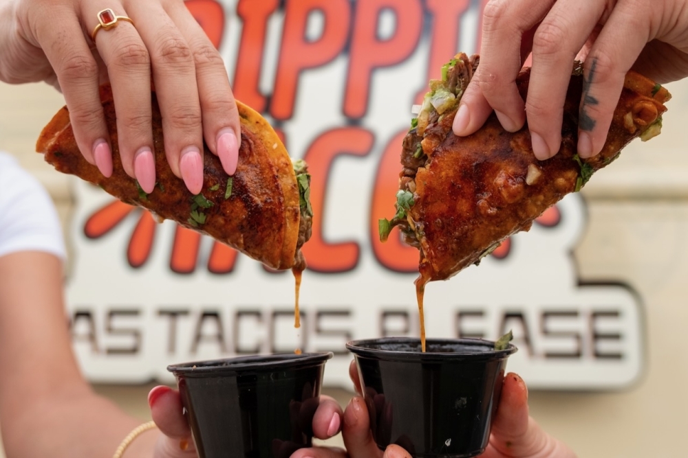 Trippin Taco sells halal Mexican cuisine, including birria tacos. (Courtesy Trippin Taco)