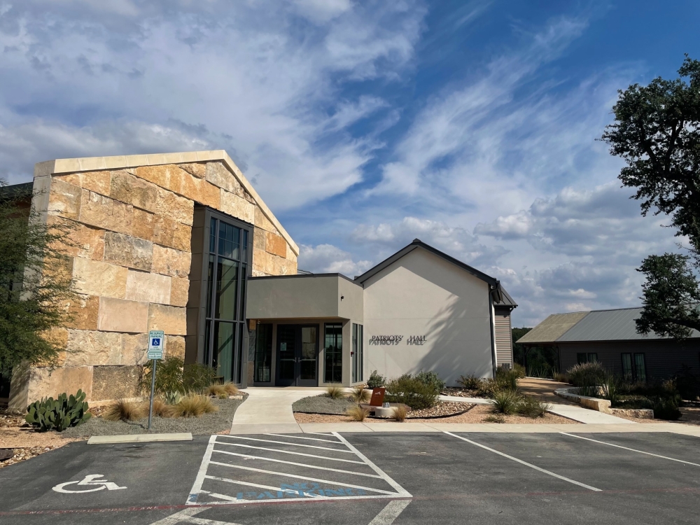 Patriots' Hall had two areas for Hays County voters to cast their ballots: Veterans' Hall and the Wellness Center. The Wellness Center was added as a polling location to replace the Dripping Springs ISD Center for Learning and Leadership. (Sienna Wight/Community Impact)