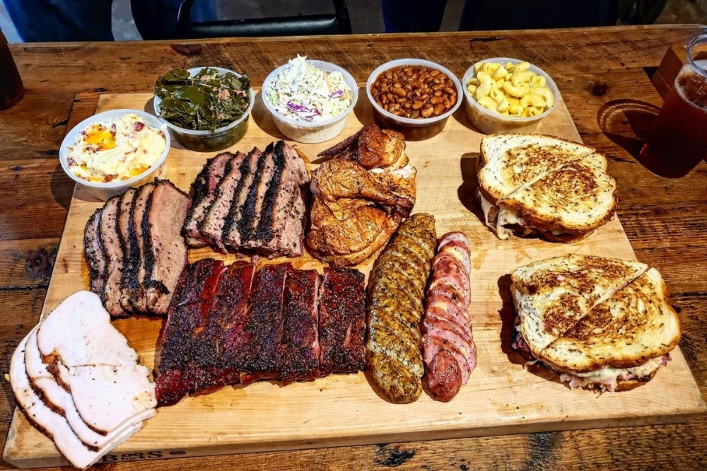 Roegels Barbecue Co.'s sausages, sandwich meats, dried meats and side orders are all made in-house. (Courtesy Roegels Barbecue Co.)