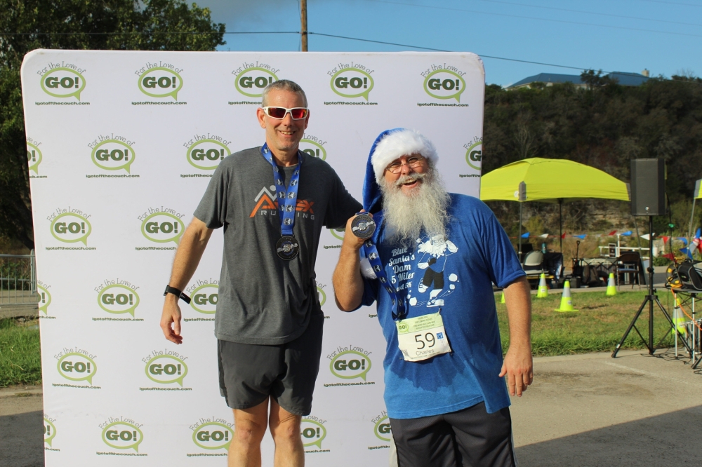 For The Love of Go directs several Hays County races throughout the year such as the Blue Santa’s Dam 5 Miler and 5K.