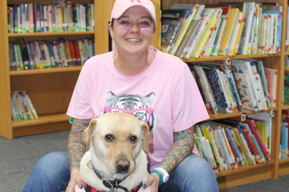 Jamie Cole and Shay of VA Dogs for Texas connect veterans with service dogs.
