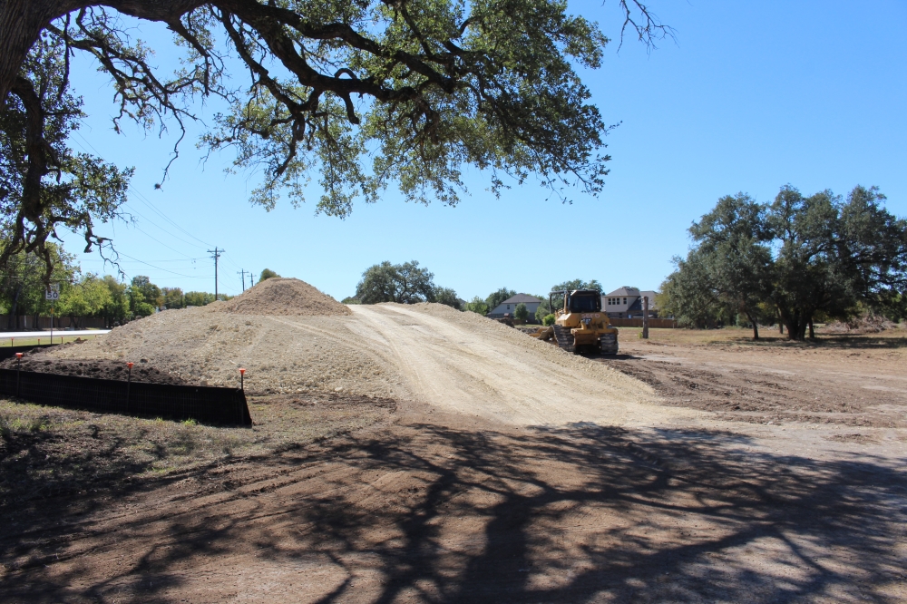 The Roundabout in Buda broke ground in October. (Sienna Wight/Community Impact)