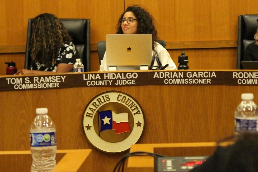 Harris County Judge Lina Hidalgo is serving her second term after originally taking the oath of office in January 2019, becoming the first woman and first Latina elected to county judge position. (Emily Lincke/Community Impact)