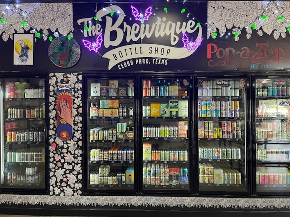 The Brewtique has over 175 single beers available and customers can make their own packs, purchase drinks to take home or pay an extra fee to drink the beer at the property. (Courtesy The Brewtique)