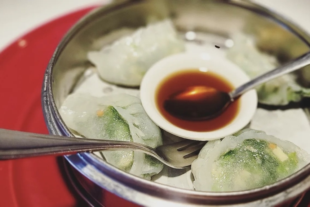 Ginger & Fork sold a variety of dumplings, including one stuffed with snow pea leaves. (Courtesy Ginger & Fork via Facebook)