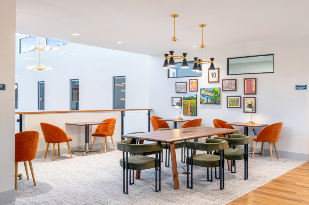 Caddo Office coworking space with tables