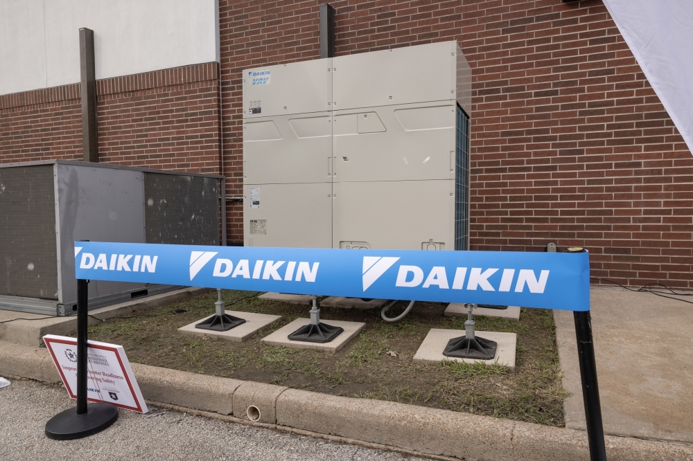 Daikin is a company that provides advanced, high-quality air conditioning units. In 2024, the company bought the naming rights to Minute Maid Park and renamed it to Daikin Park. (Courtesy Harris County Precinct 4)