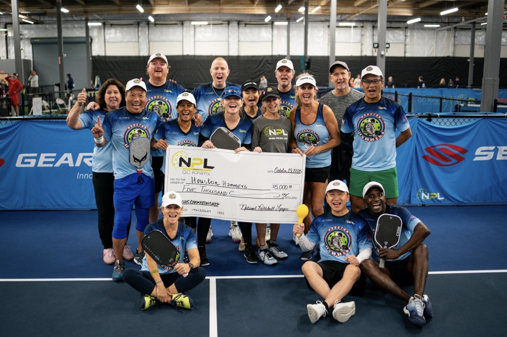 The Houston Hammers ranked fifth in the National Pickleball League Season Three Championships. (Courtesy National Pickleball League)