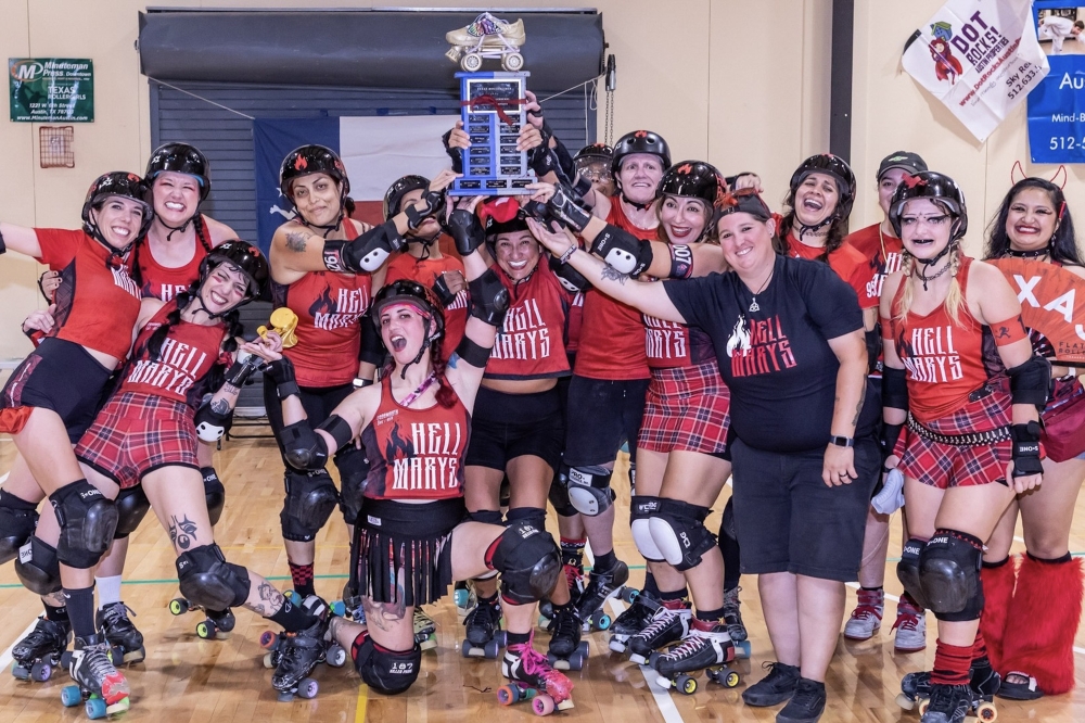 Texas Rollergirls launched in 2003 and now has four home teams and two travel teams. (Courtesy Texas Rollergirls/Photo by Brent LaVelle)