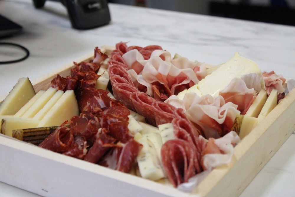 The shop also offers custom charcuterie boxes that contain several gourmet meats and cheeses to share. (Andrew Creelman/Community Impact)