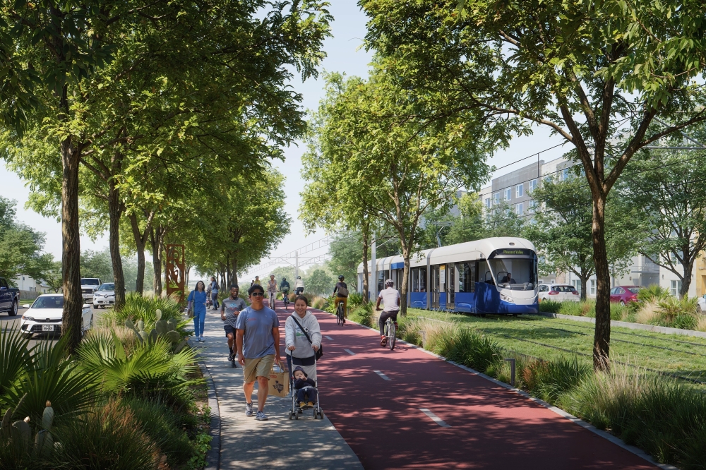 The Project Connect rail network is advancing toward development after completing lengthy federal reviews. (Artist conceptual visualization, Austin Transit Partnership)
