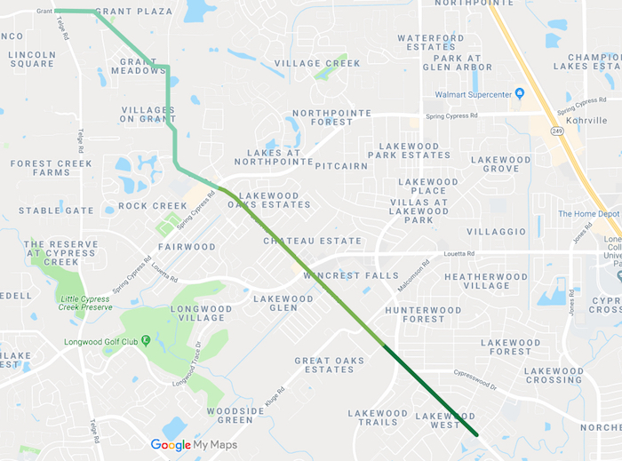 As Grant Road widening project nears completion, Harris County begins